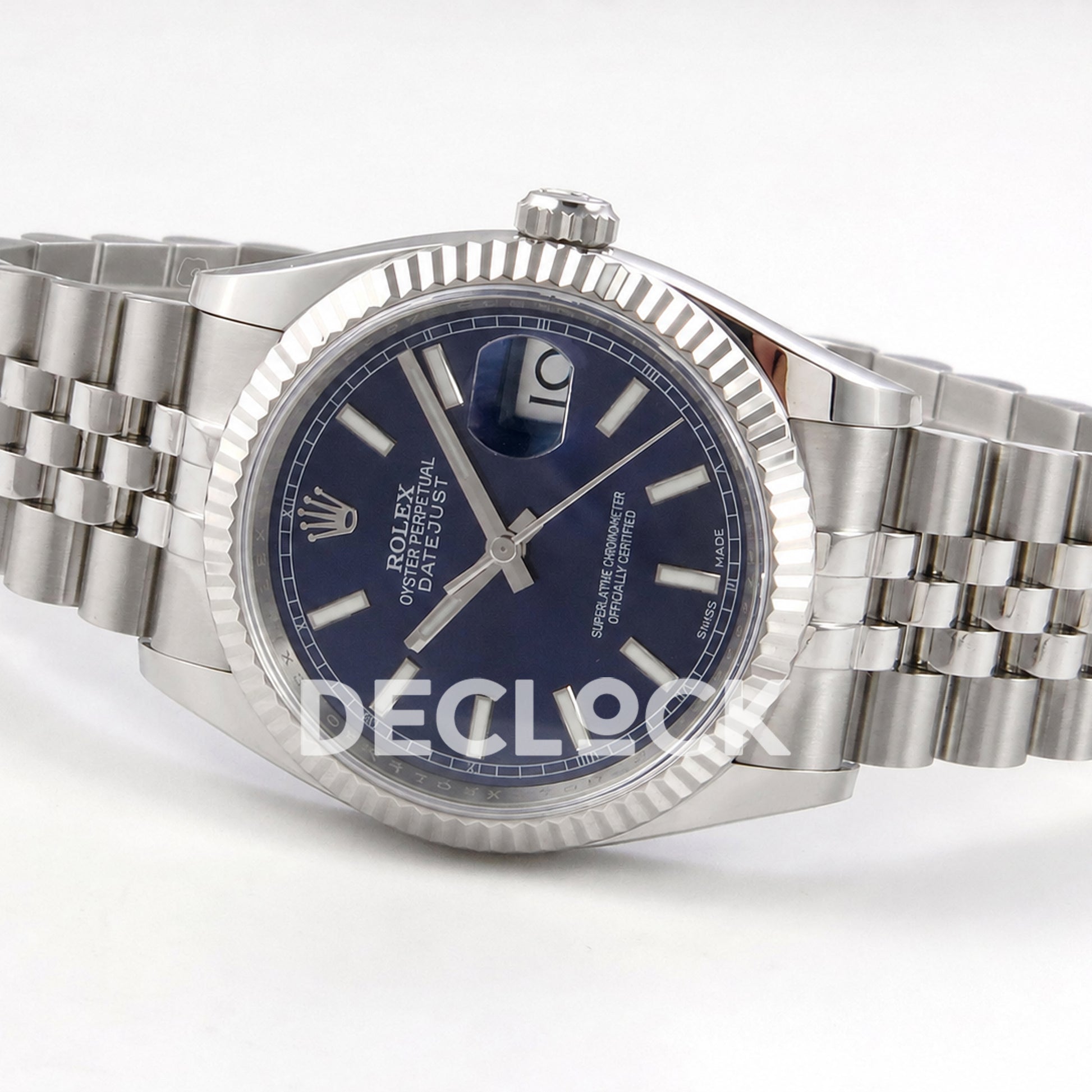 Rolex Datejust 36mm 116234 Blue Stick Dial JRF VR3135 Replica