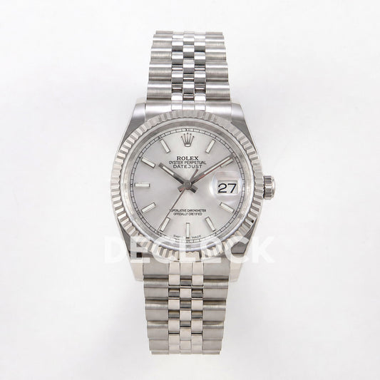 Rolex Datejust 36mm 116234 Silver Stick Dial JRF VR3135 Replica