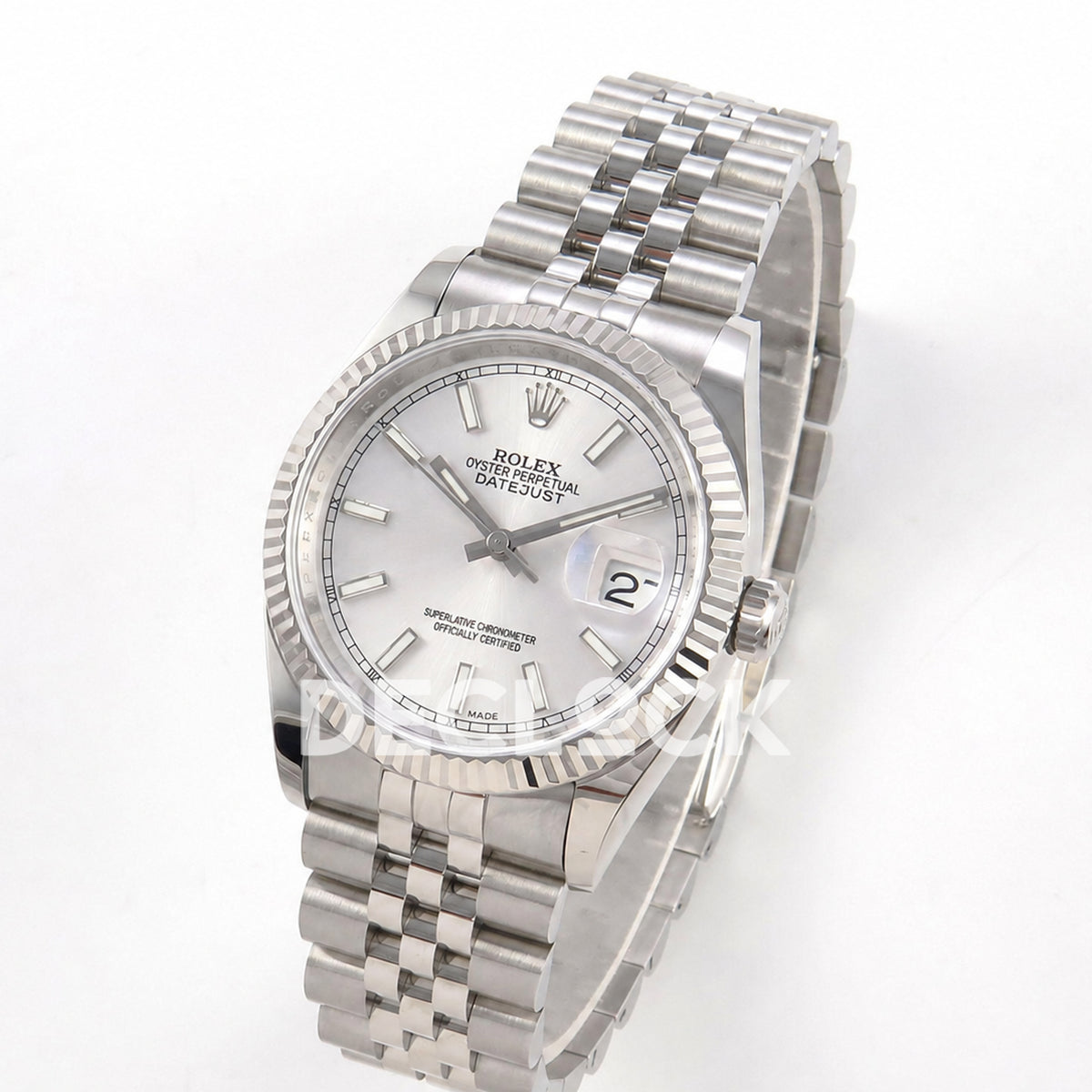 Rolex Datejust 36mm 116234 Silver Stick Dial JRF VR3135 Replica