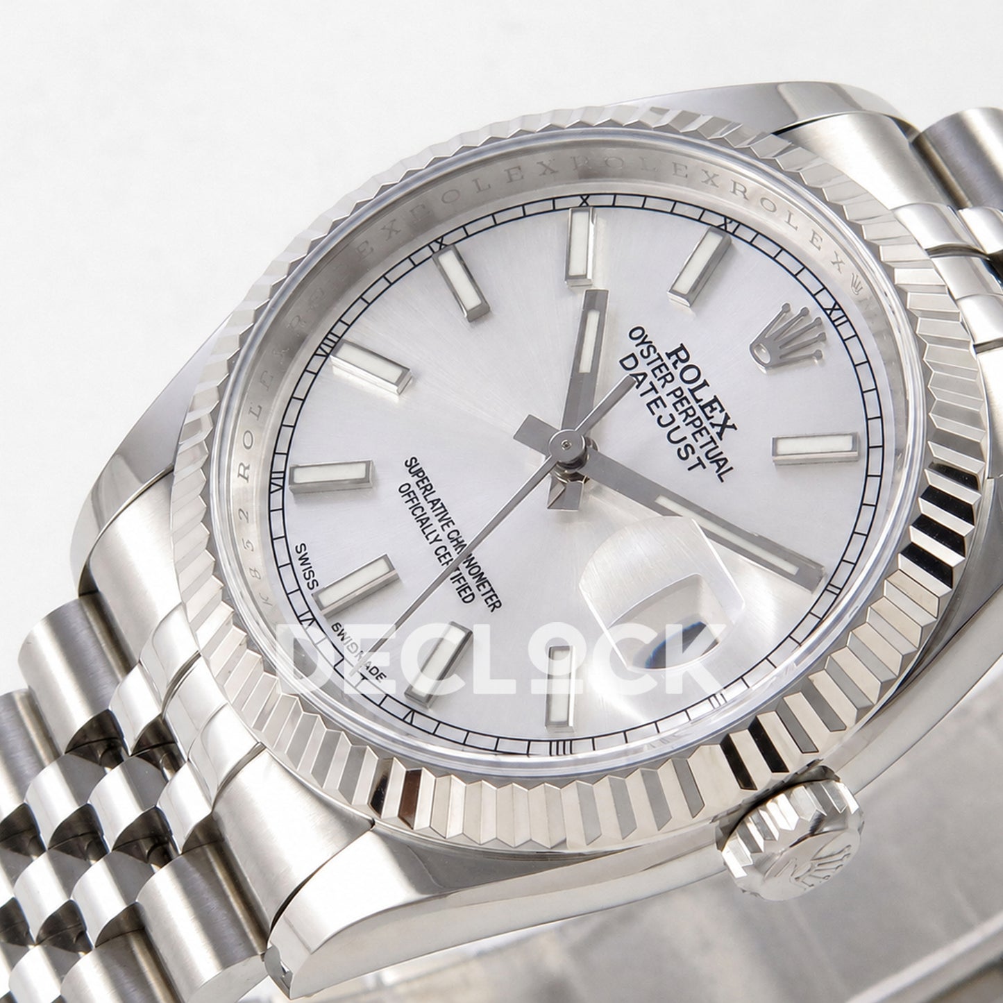 Rolex Datejust 36mm 116234 Silver Stick Dial JRF VR3135 Replica