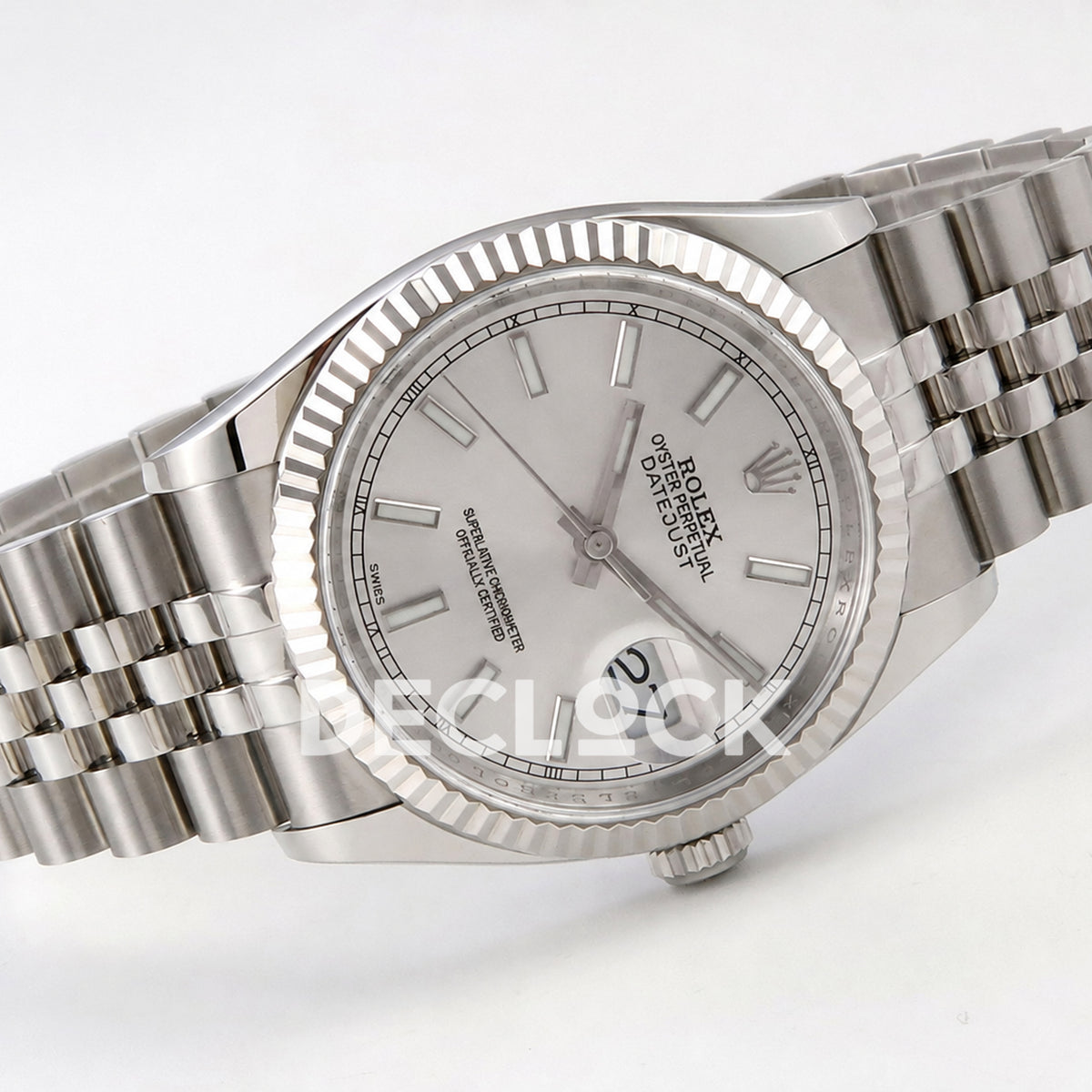 Rolex Datejust 36mm 116234 Silver Stick Dial JRF VR3135 Replica