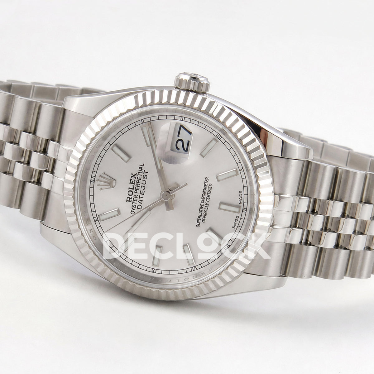 Rolex Datejust 36mm 116234 Silver Stick Dial JRF VR3135 Replica