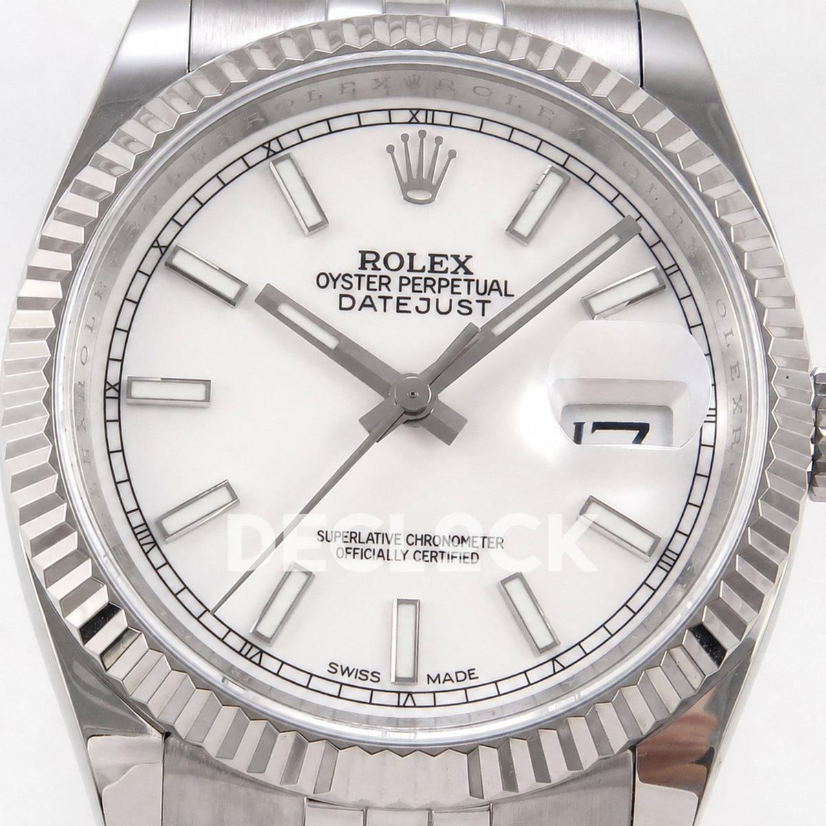 Rolex Datejust 36mm 116234 White Stick Dial JRF VR3135 Replica
