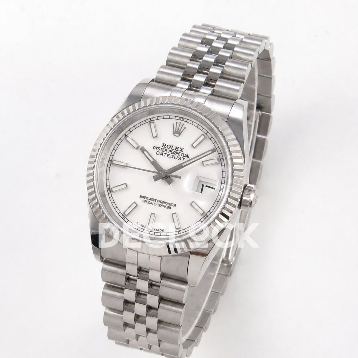 Rolex Datejust 36mm 116234 White Stick Dial JRF VR3135 Replica