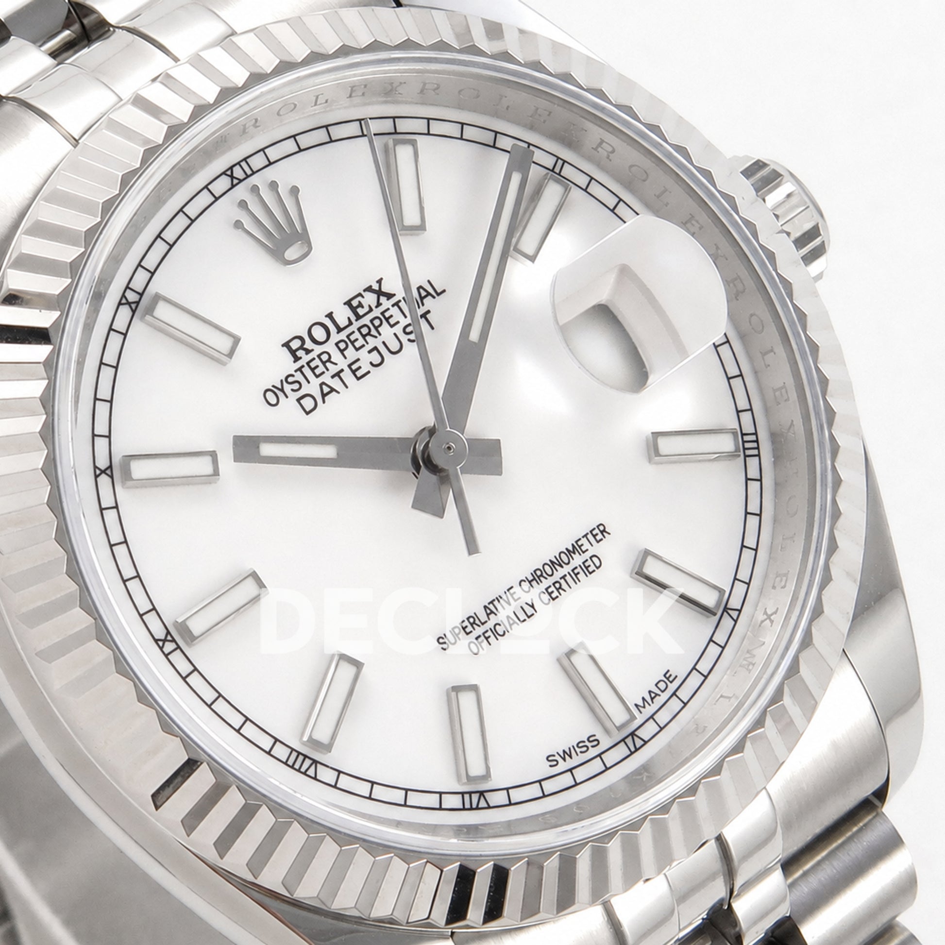 Rolex Datejust 36mm 116234 White Stick Dial JRF VR3135 Replica