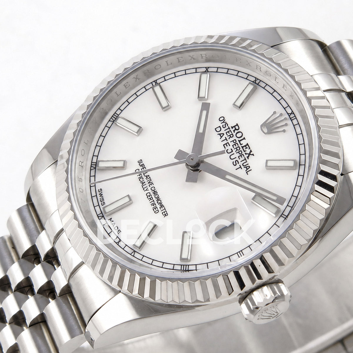 Rolex Datejust 36mm 116234 White Stick Dial JRF VR3135 Replica