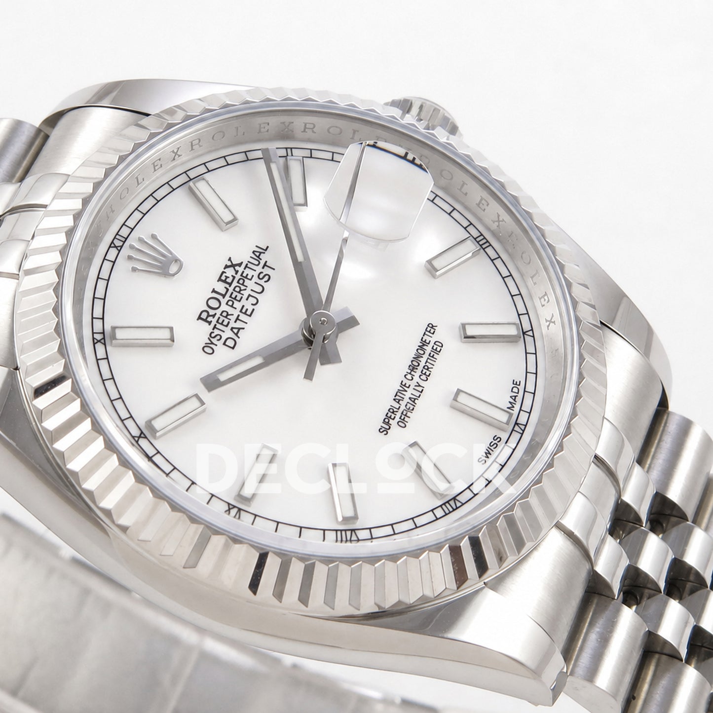 Rolex Datejust 36mm 116234 White Stick Dial JRF VR3135 Replica
