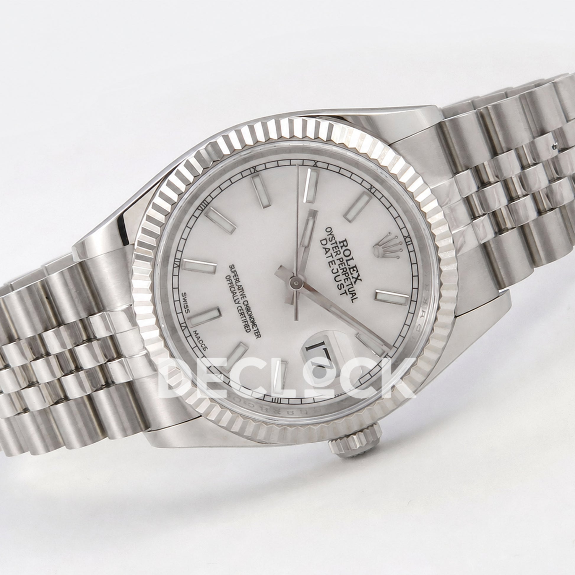 Rolex Datejust 36mm 116234 White Stick Dial JRF VR3135 Replica