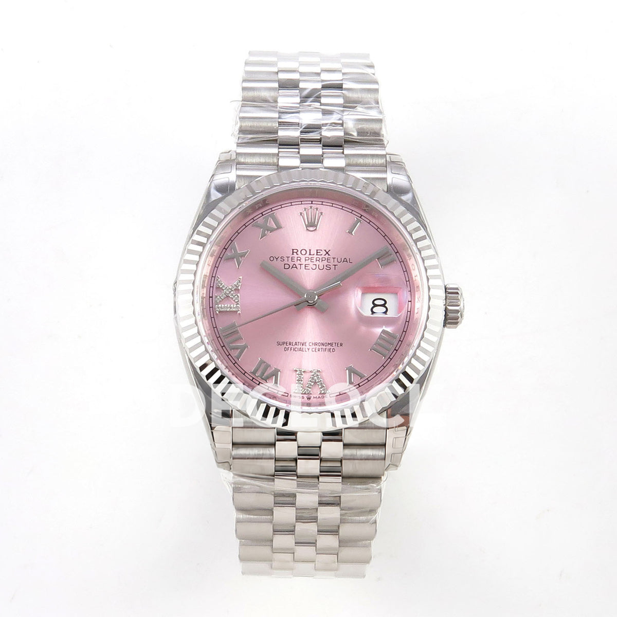 Rolex Datejust 126234 VSF Pink Diamonds Roman Jubilee VS3235 V2 replica - front