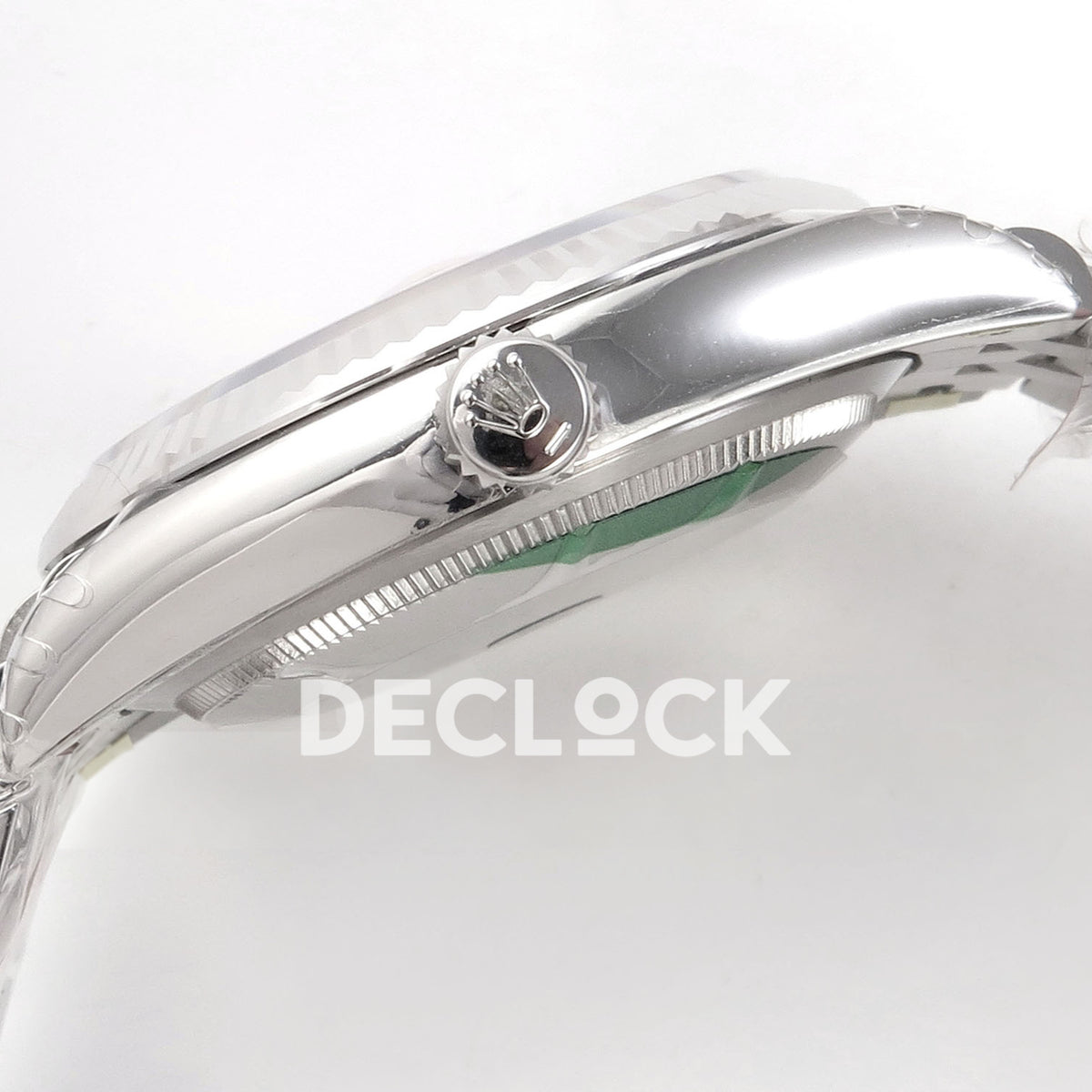 Rolex Datejust 126234 VSF Pink Diamonds Roman Jubilee VS3235 V2 replica - crown side