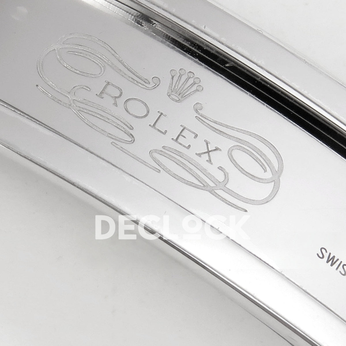 Rolex Datejust 126234 VSF Silver Diamonds Roman Jubilee VS3235 V2 replica - clasp engraving