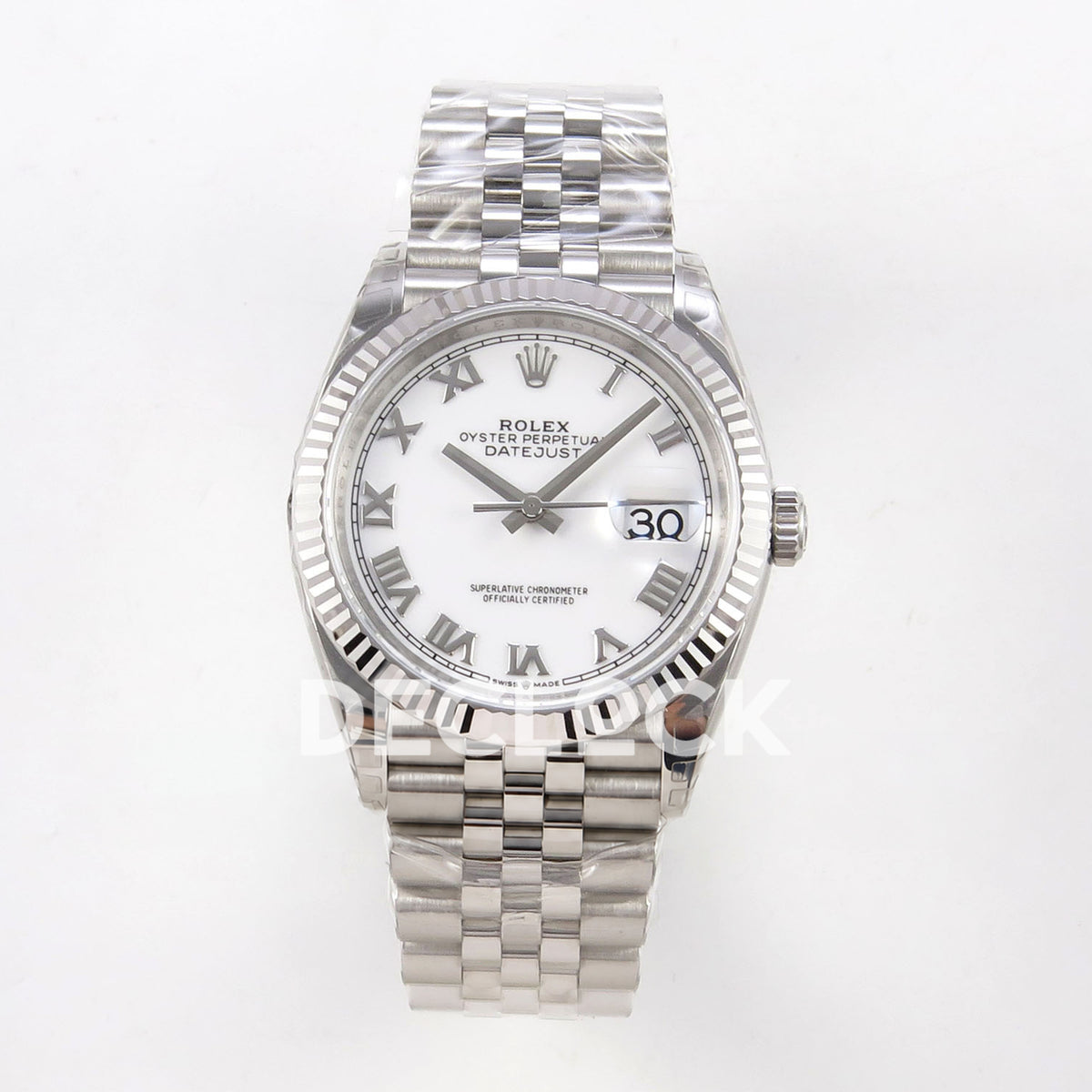 Rolex Datejust 126234 VSF White Roman Jubilee VS3235 V2 replica - front