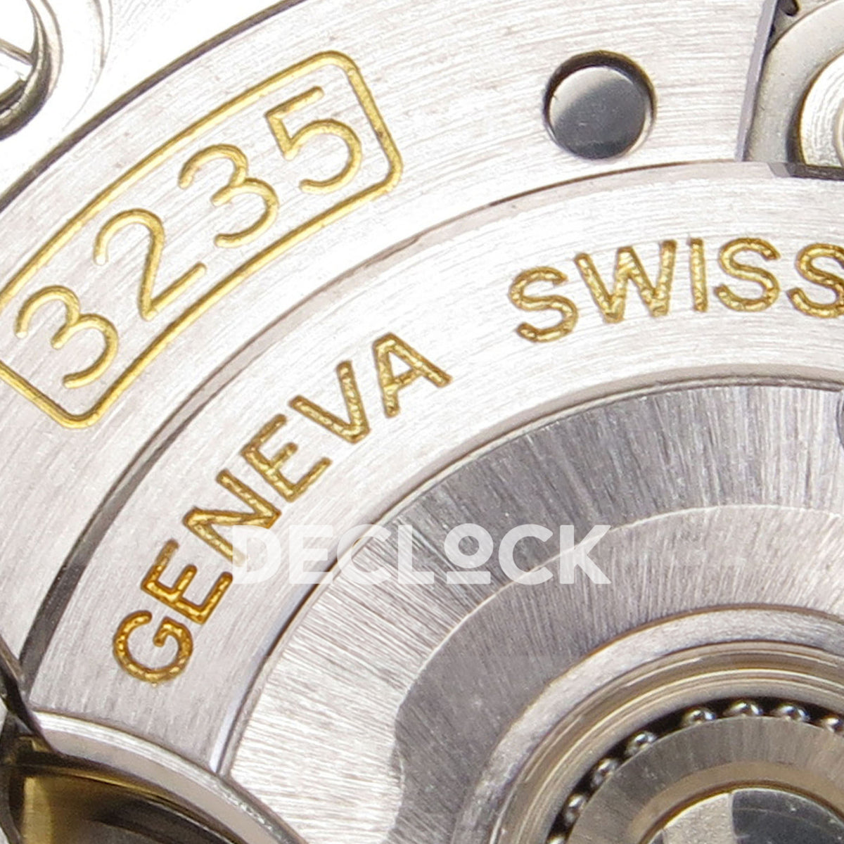 Rolex Datejust 126333 VSF gray green Roman dial two-tone Jubilee replica - caliber engraving