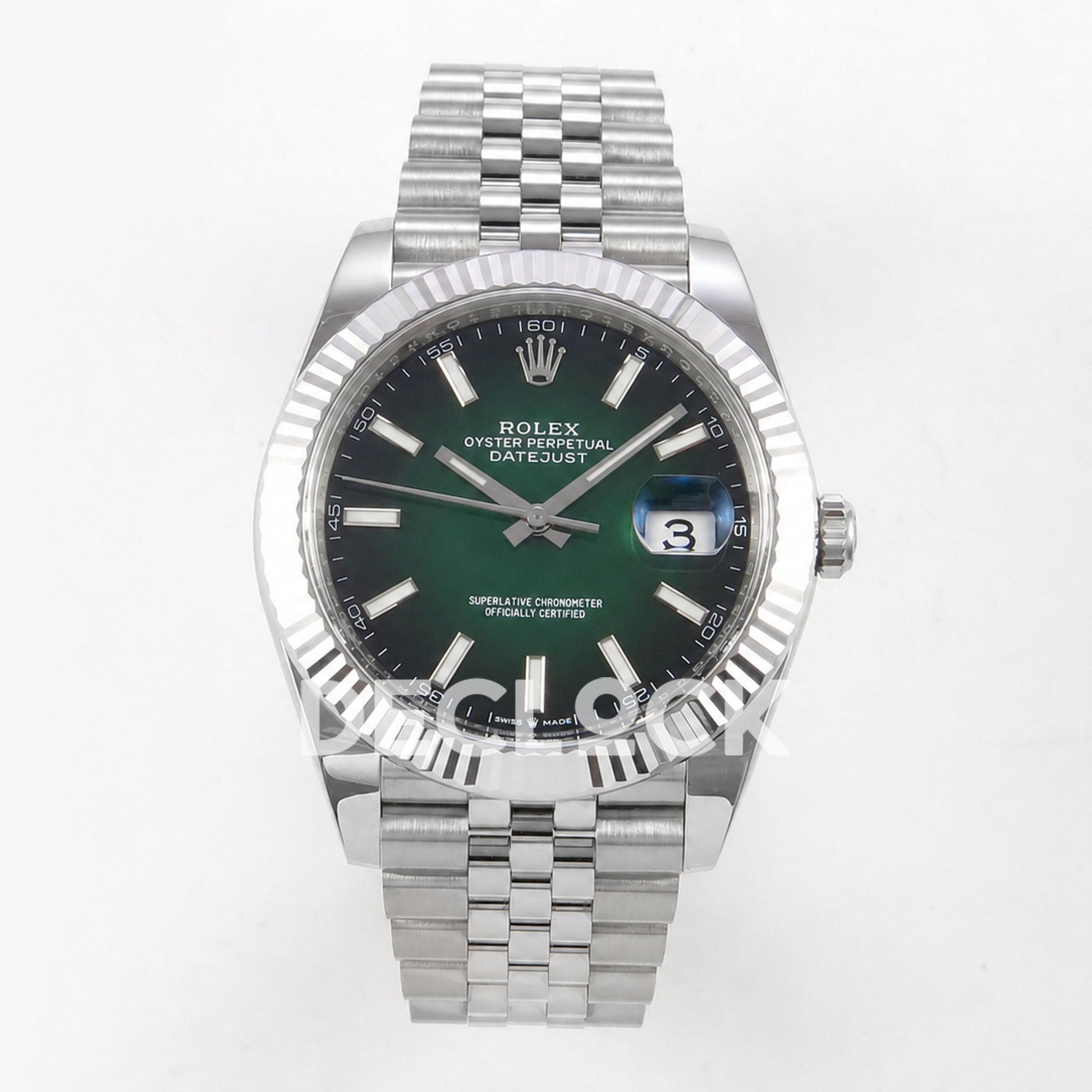 Rolex Datejust 41mm 126334 Green Ombre Clean Plus DD3235 Replica