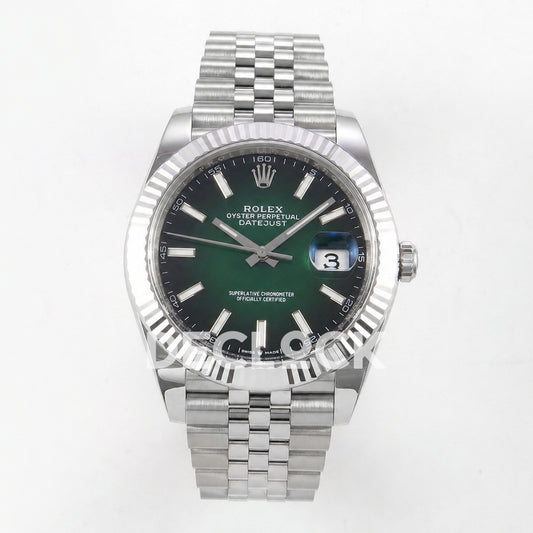 Rolex Datejust 41mm 126334 Green Ombre Clean Plus DD3235 Replica