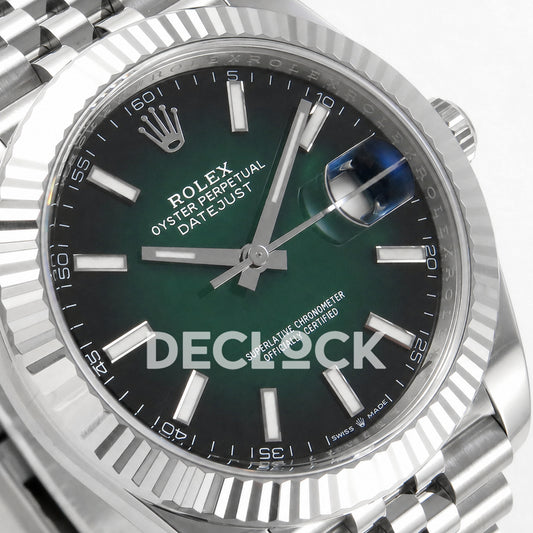 Rolex Datejust 41mm 126334 Green Ombre Clean Plus DD3235 Replica