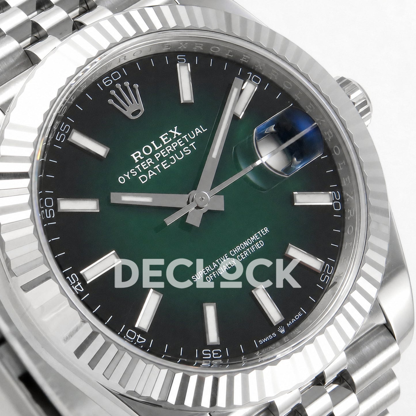 Rolex Datejust 41mm 126334 Green Ombre Clean Plus DD3235 Replica