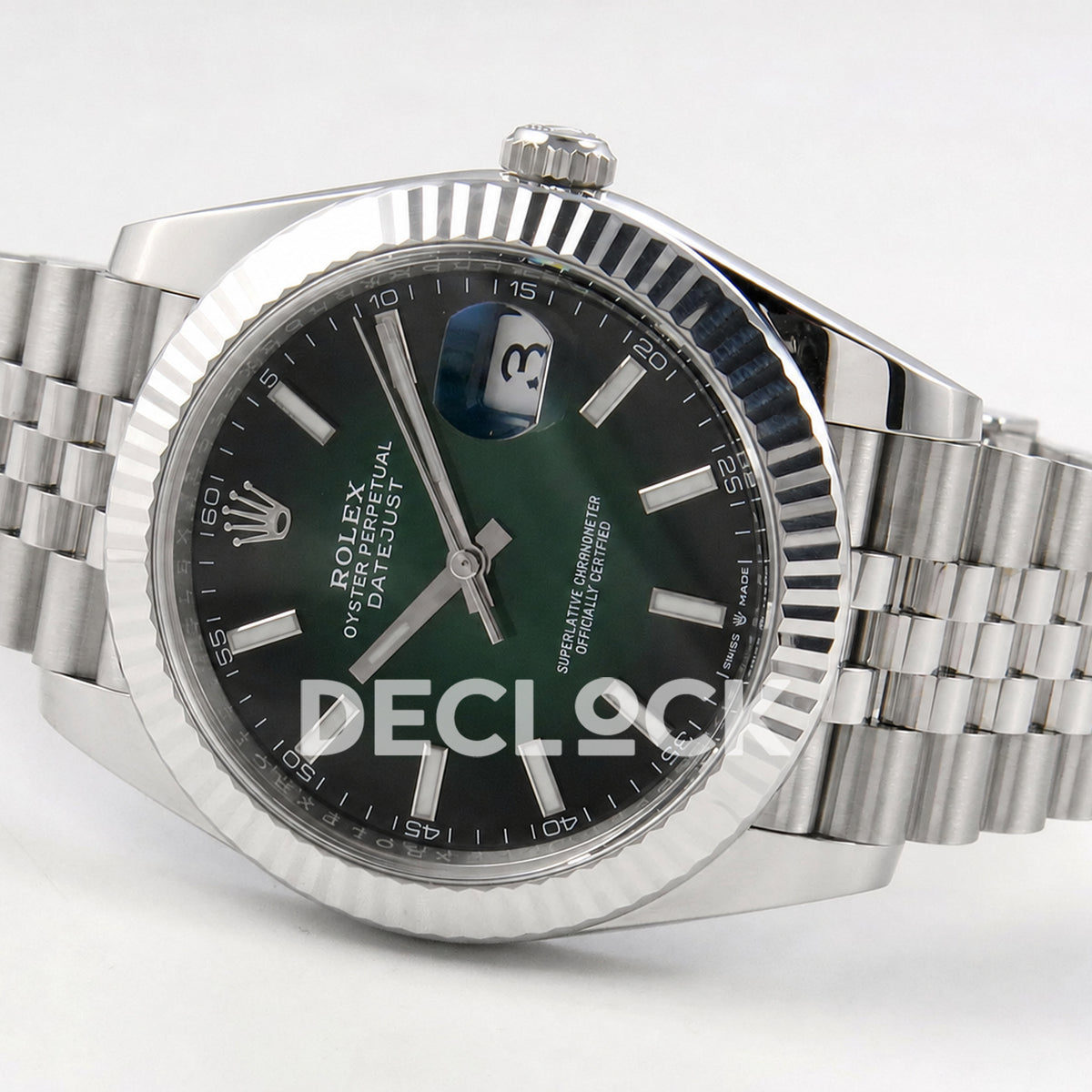Rolex Datejust 41mm 126334 Green Ombre Clean Plus DD3235 Replica