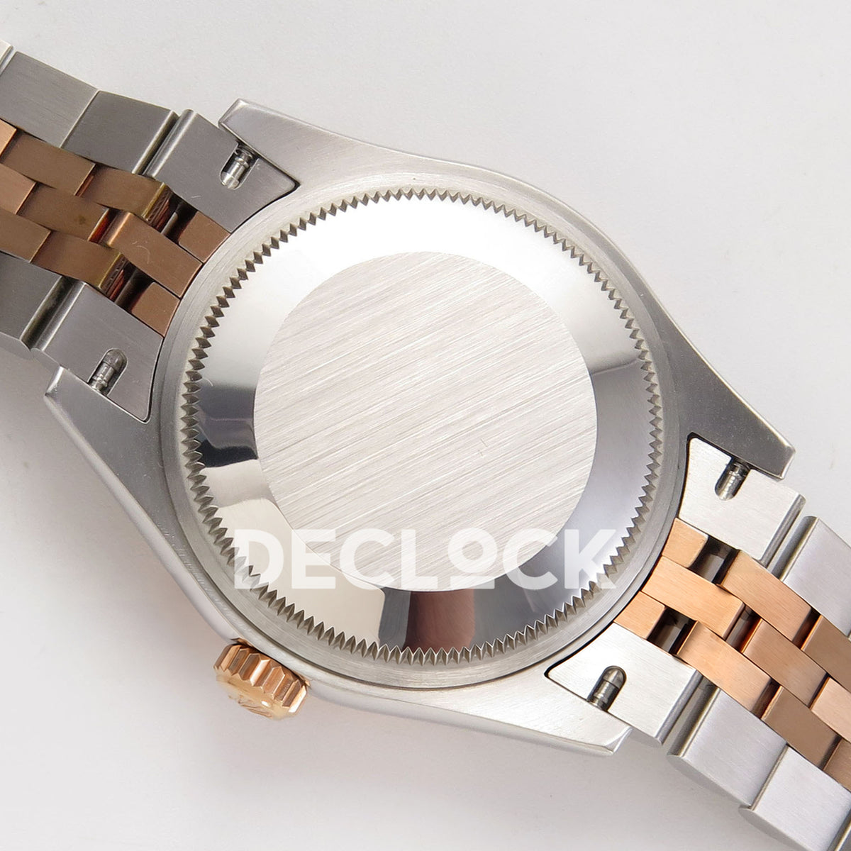 Rolex Datejust 31 278271 Brown Diamond Rose Two-Tone Jubilee XRF A2236 replica - Brushed closed caseback, steel lugs and two-tone Jubilee links