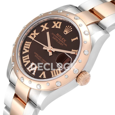 DateJust 31 278341 ARF 1:1 Best Edition 904L Steel RG Diamonds Dial on SS/RG Jubilee Bracelet ETA 2688 (Copy)