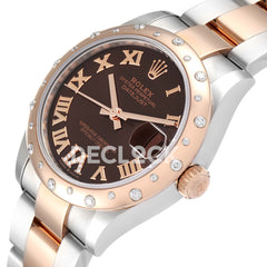 DateJust 31 278341 ARF 1:1 Best Edition 904L Steel RG Diamonds Dial on SS/RG Jubilee Bracelet ETA 2688 (Copy)