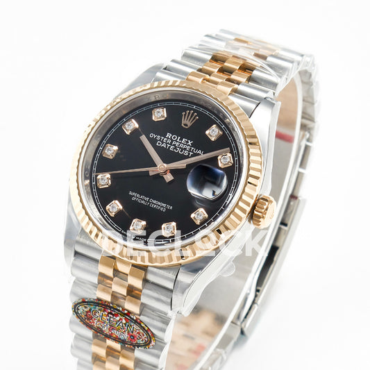 Rolex Datejust 36 126231 Black Diamond Jubilee — λοξή όψη ρολογιού
