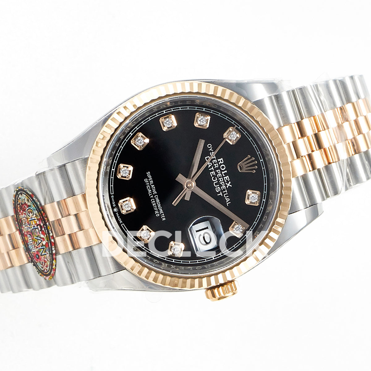 Rolex Datejust 36 126231 Black Diamond Jubilee — οριζόντια λοξή όψη