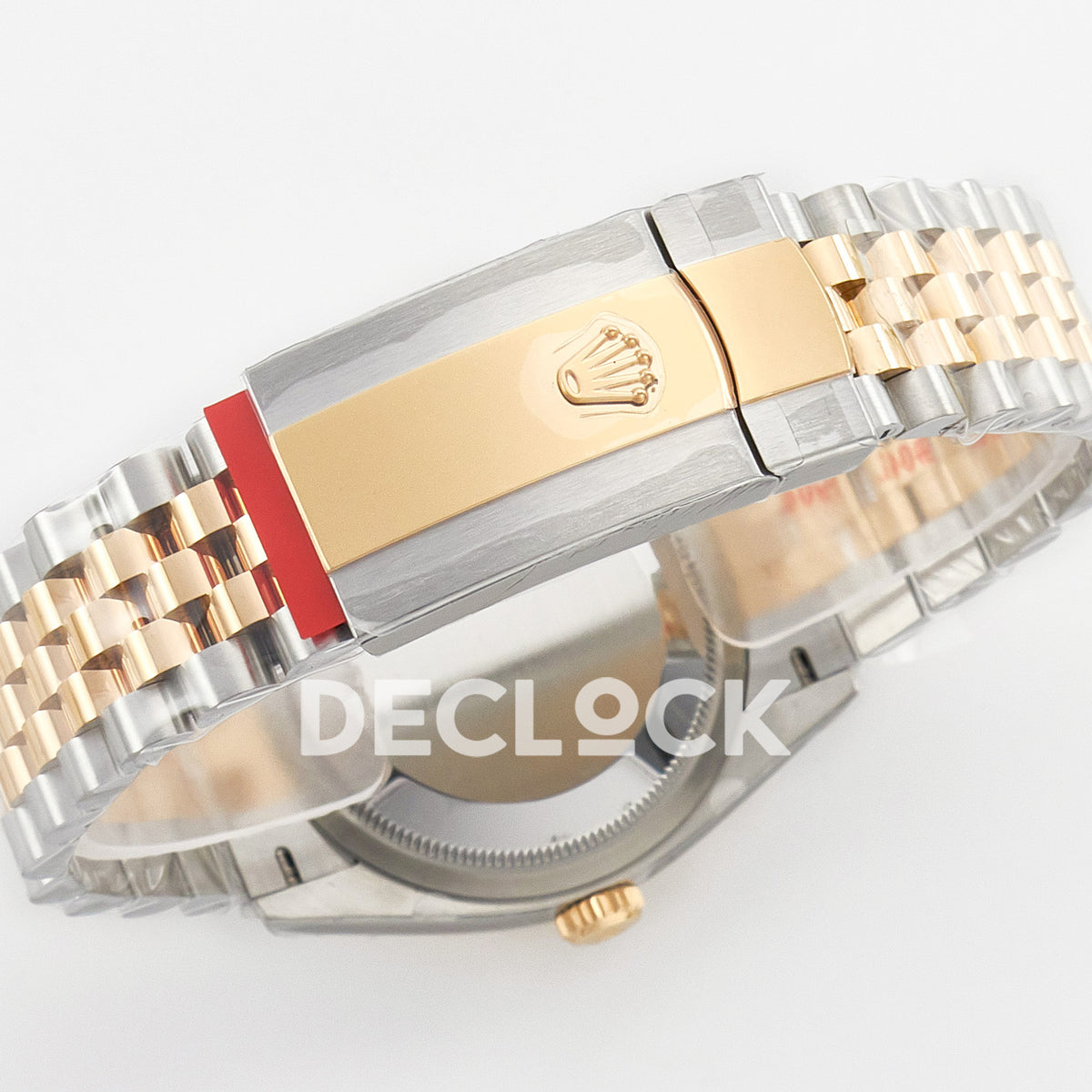 Rolex Datejust 36 126231 Black Diamond Jubilee — πίσω όψη και κούμπωμα