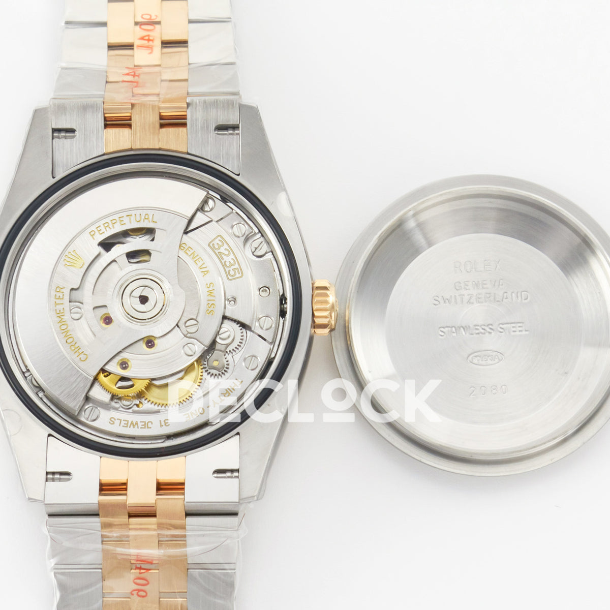Rolex Datejust 36 126231 Black Diamond Jubilee — μηχανισμός και καπάκι