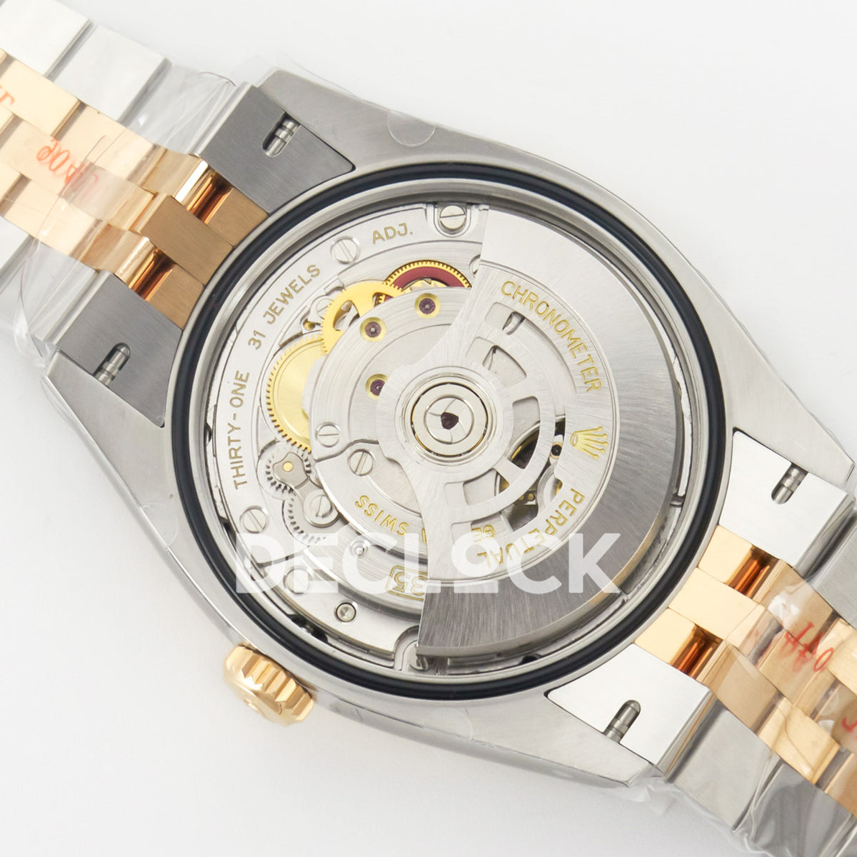 Rolex Datejust 36 126231 Black Diamond Jubilee — λοξή όψη μηχανισμού