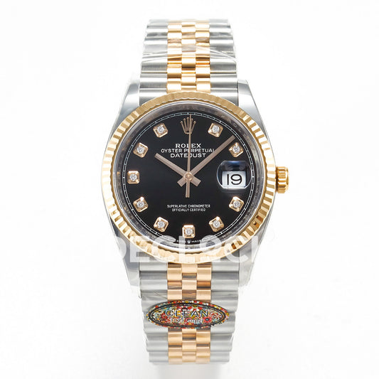 Rolex Datejust 36 126231 Black Diamond Jubilee — μπροστινή όψη