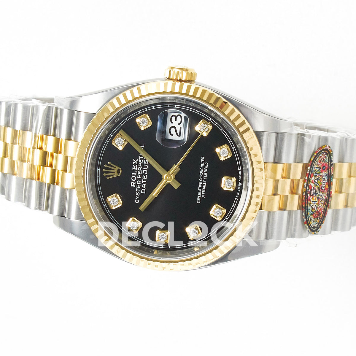 Rolex Datejust 36 126233 Black Diamond Jubilee — οριζόντια όψη