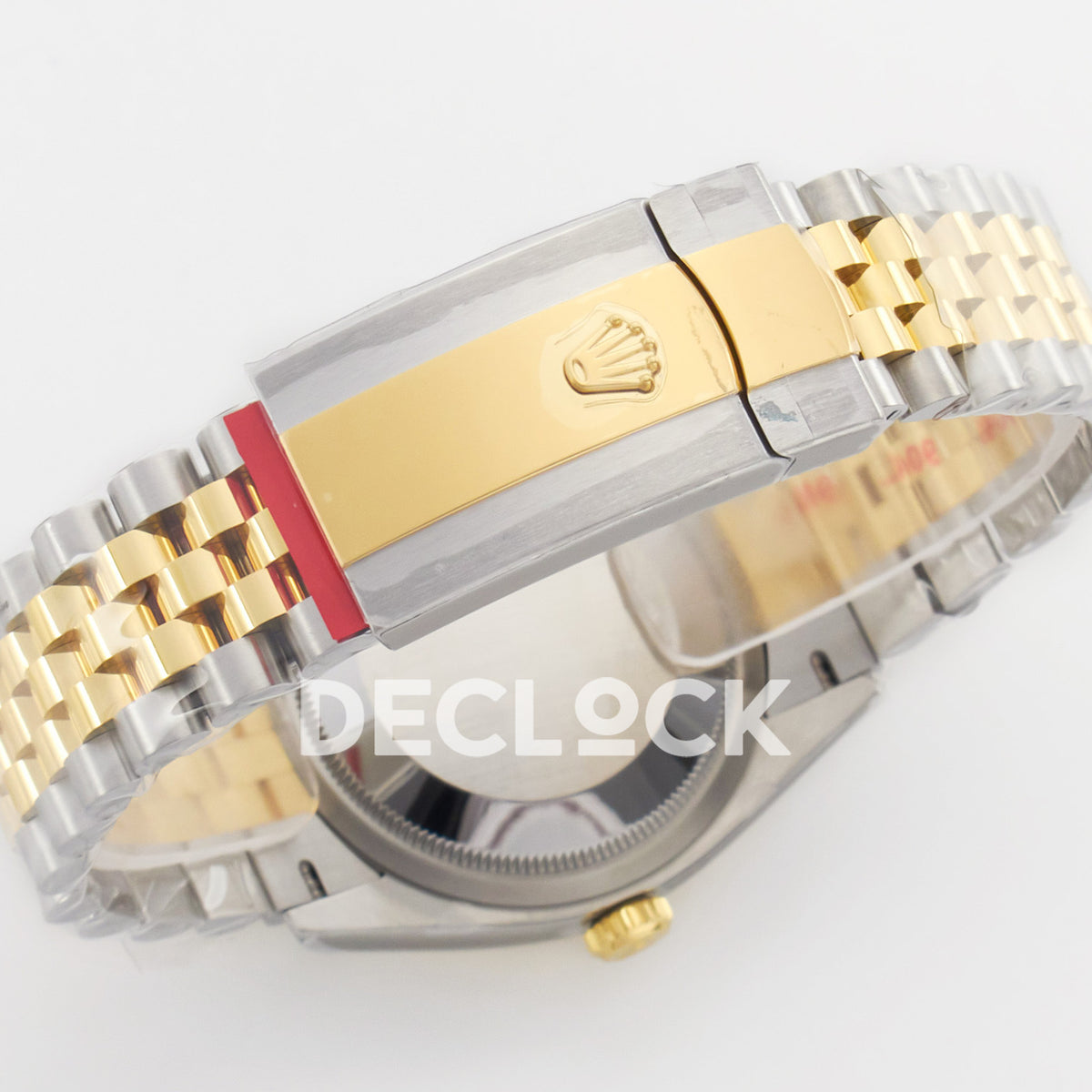 Rolex Datejust 36 126233 Black Diamond Jubilee — πίσω όψη και κούμπωμα