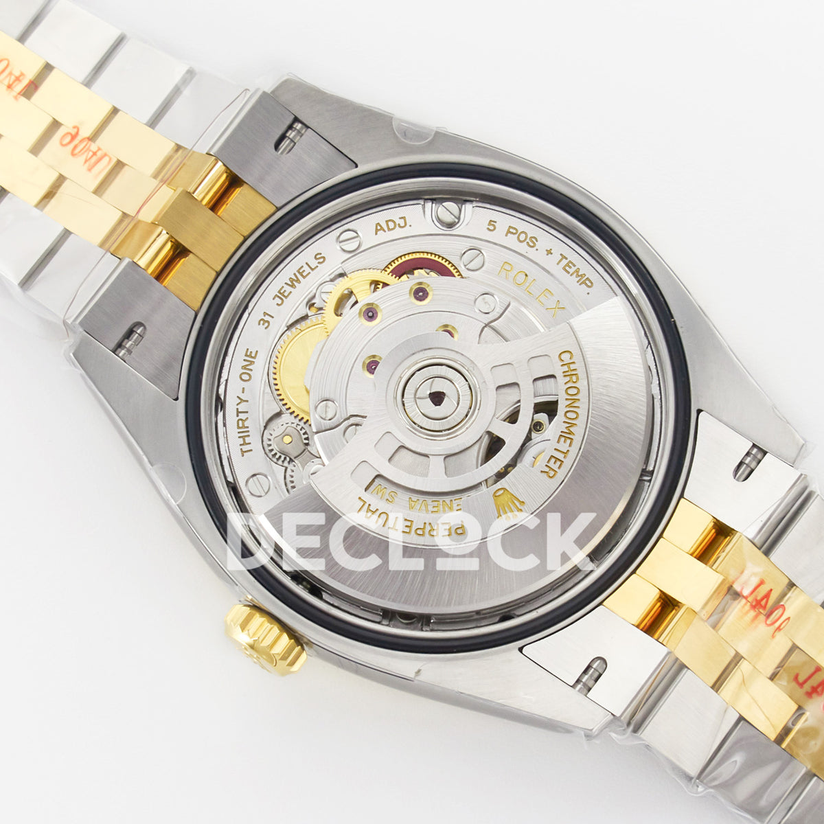 Rolex Datejust 36 126233 Black Diamond Jubilee — λοξή όψη μηχανισμού
