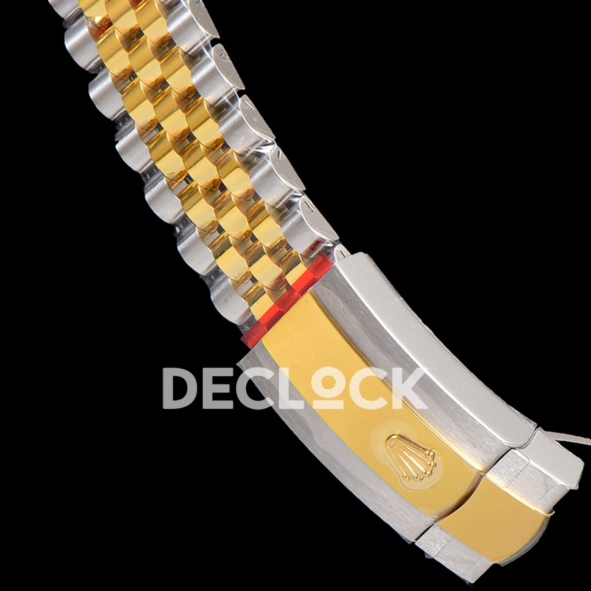 Rolex Datejust 36 126233 Champagne Motif Diamond Jubilee — πίσω όψη μπρασελέ
