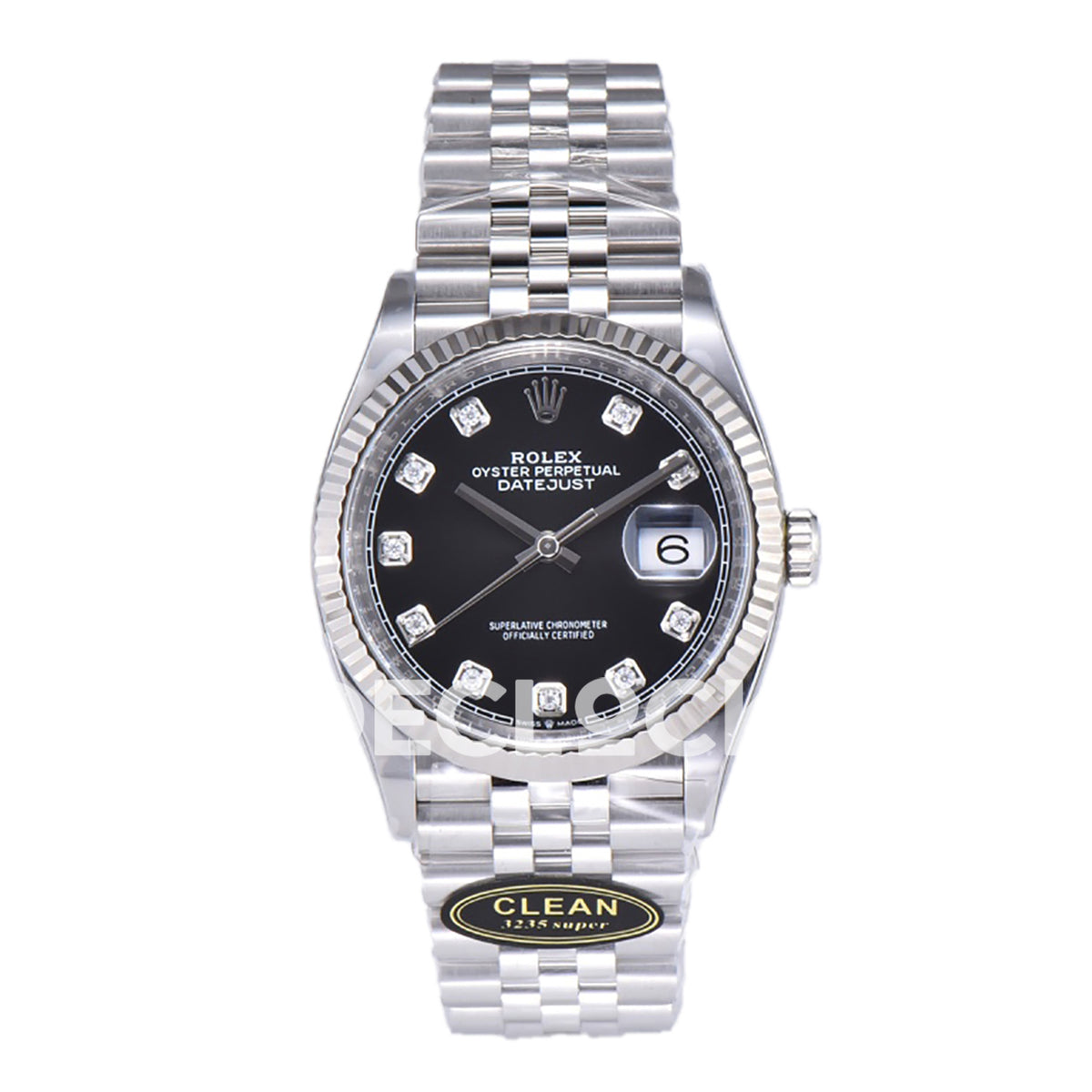 Rolex Datejust 36 126234 Black Diamond Jubilee — μπροστινή όψη