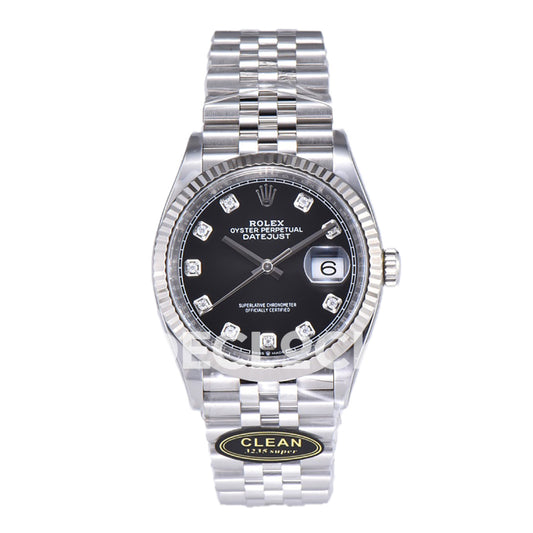 Rolex Datejust 36 126234 Black Diamond Jubilee — μπροστινή όψη