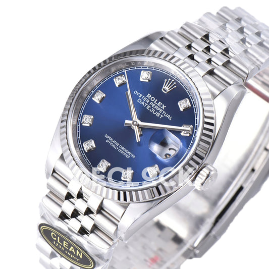 Rolex Datejust 36 126234 Blue Diamond Jubilee — λοξή όψη