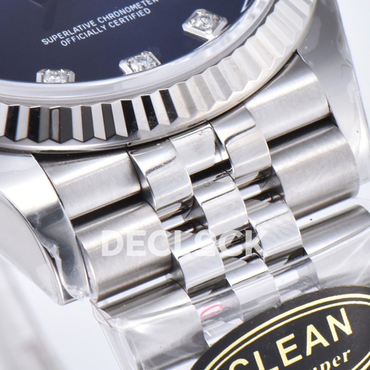Rolex Datejust 36 126234 Blue Diamond Jubilee — μπρασελέ και στεφάνη