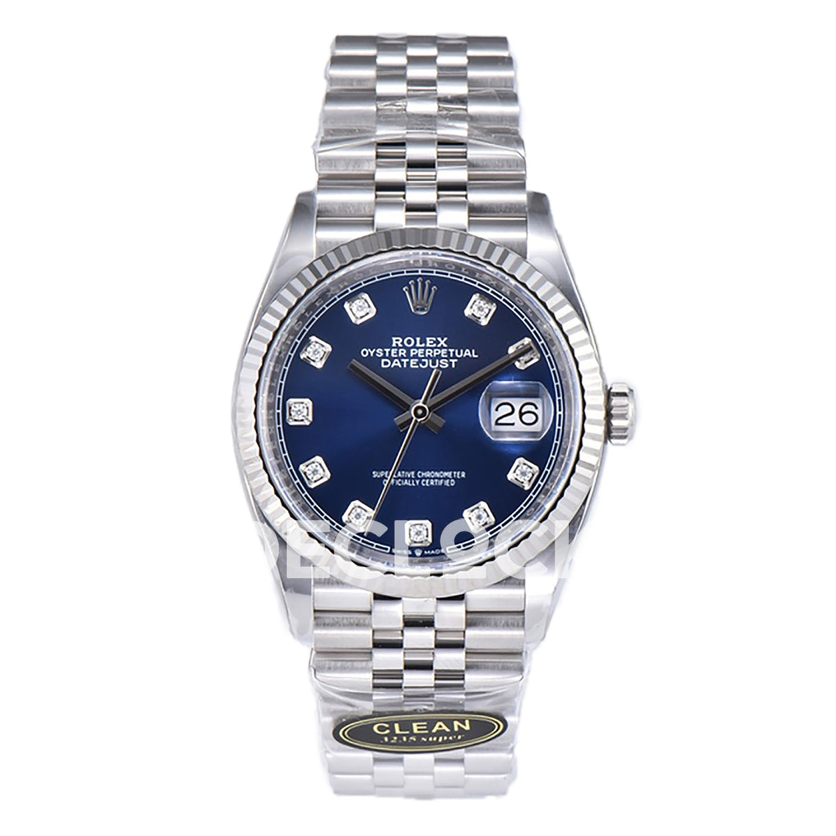 Rolex Datejust 36 126234 Blue Diamond Jubilee — μπροστινή όψη