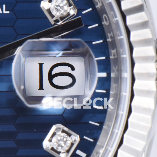 Rolex Datejust 36 126234 Blue Motif Diamond Jubilee — ημερομηνία