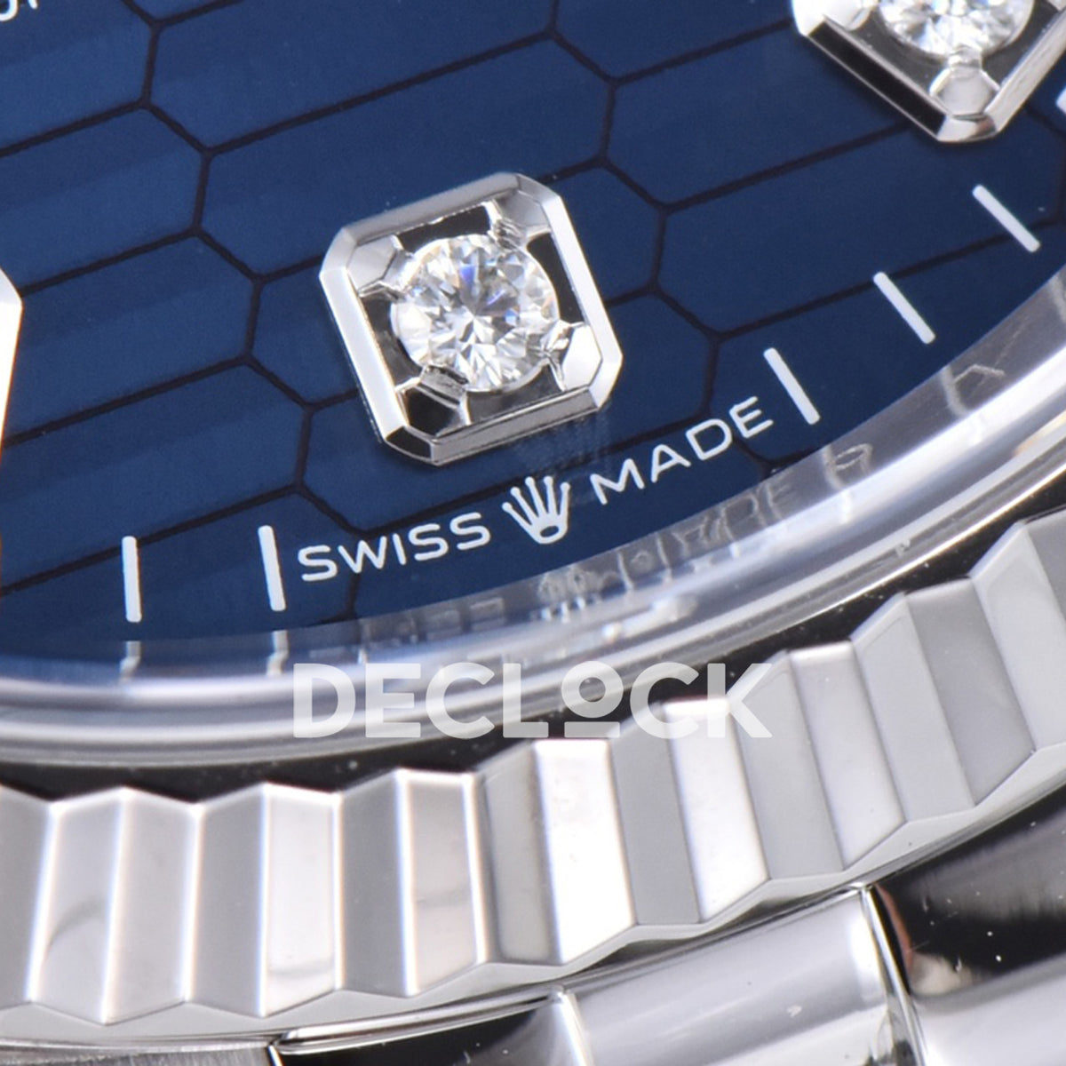 Rolex Datejust 36 126234 Blue Motif Diamond Jubilee — διακοσμητικοί δείκτες