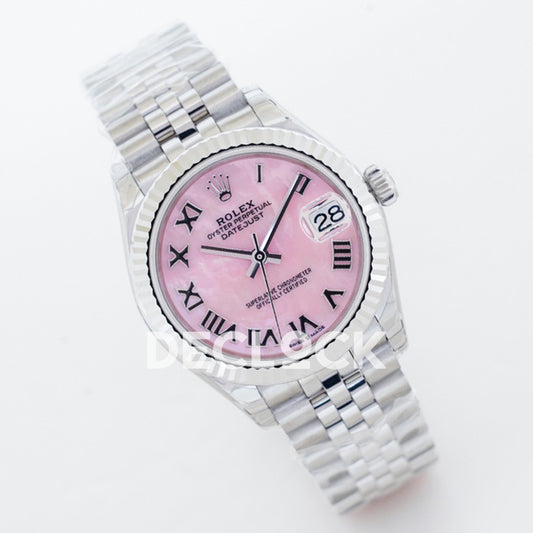 Rolex Datejust 36 126234 Pink MOP Roman Jubilee — προφίλ καντράν