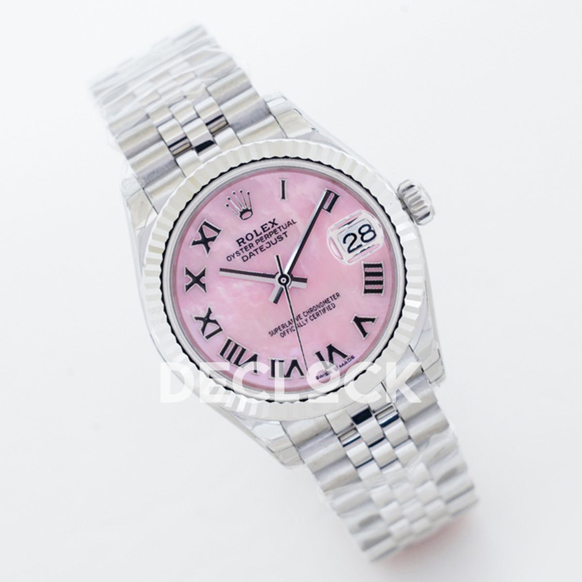 Rolex Datejust 36 126234 Pink MOP Roman Jubilee — προφίλ καντράν