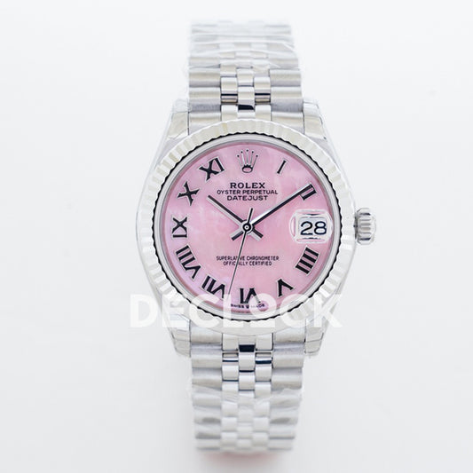Rolex Datejust 36 126234 Pink MOP Roman Jubilee — μπροστινή όψη