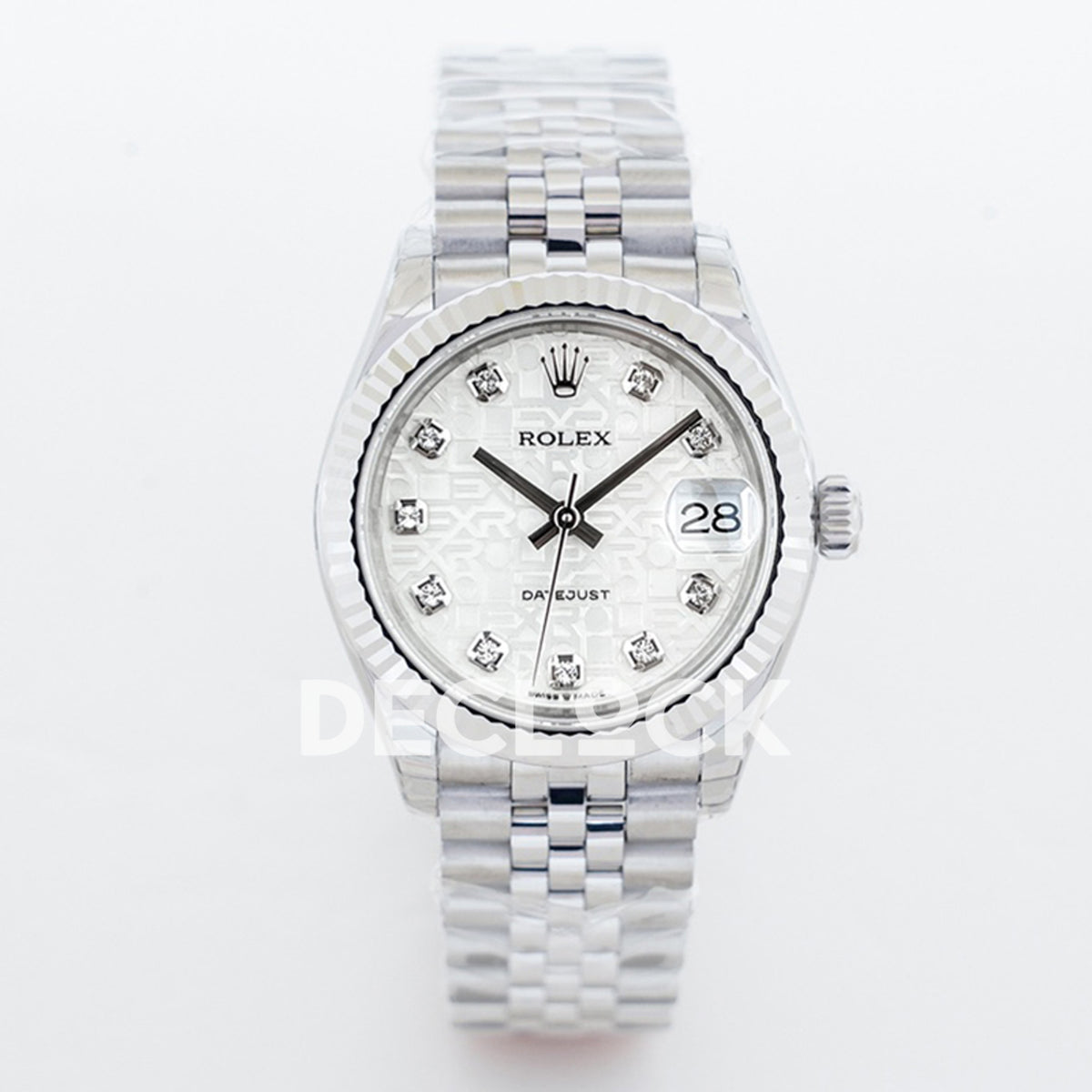 Rolex Datejust 36 126234 White Floral Diamond Jubilee — μπροστινή όψη