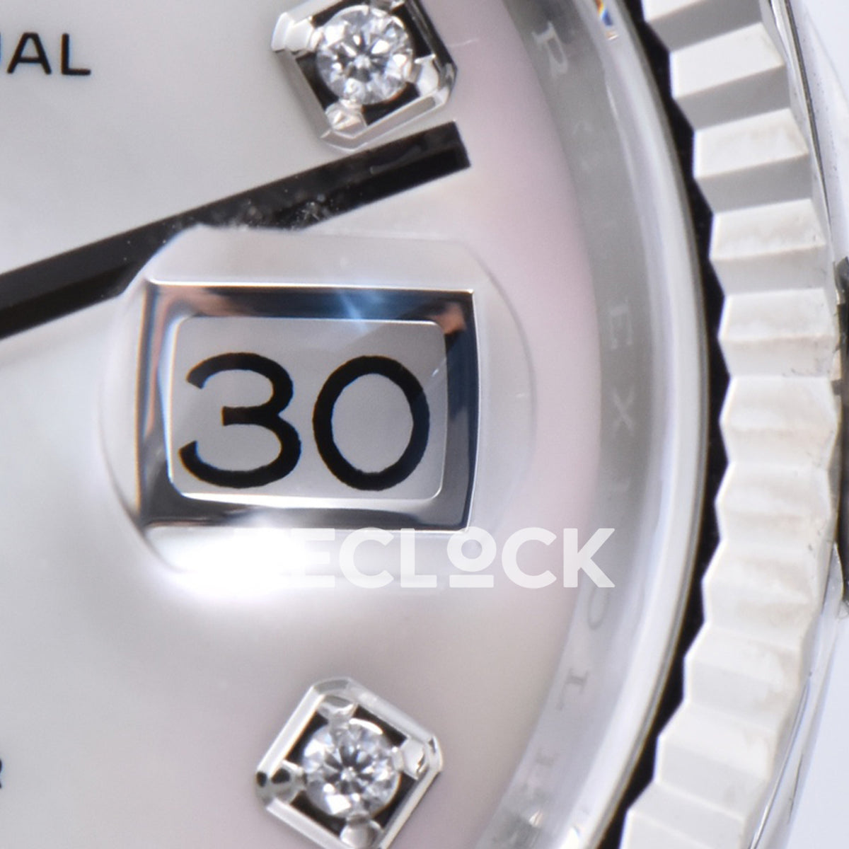 Rolex Datejust 36 126234 White MOP Diamond Jubilee — ημερομηνία