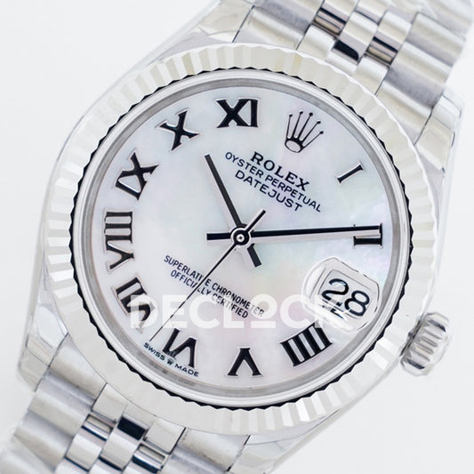 Rolex Datejust 36 126234 White MOP Roman Jubilee — ρωμαϊκοί δείκτες