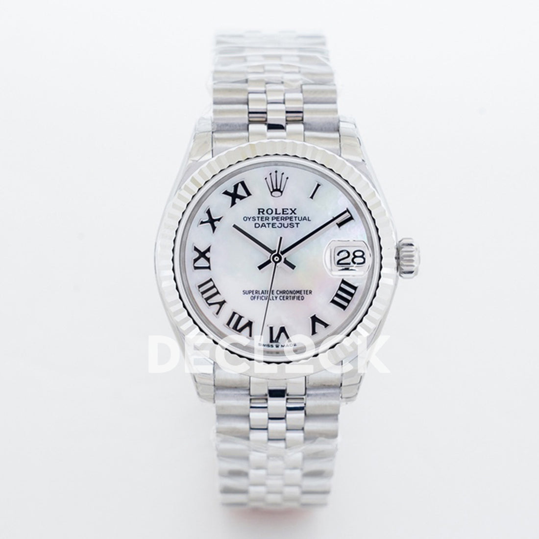 Rolex Datejust 36 126234 White MOP Roman Jubilee — μπροστινή όψη 126234
