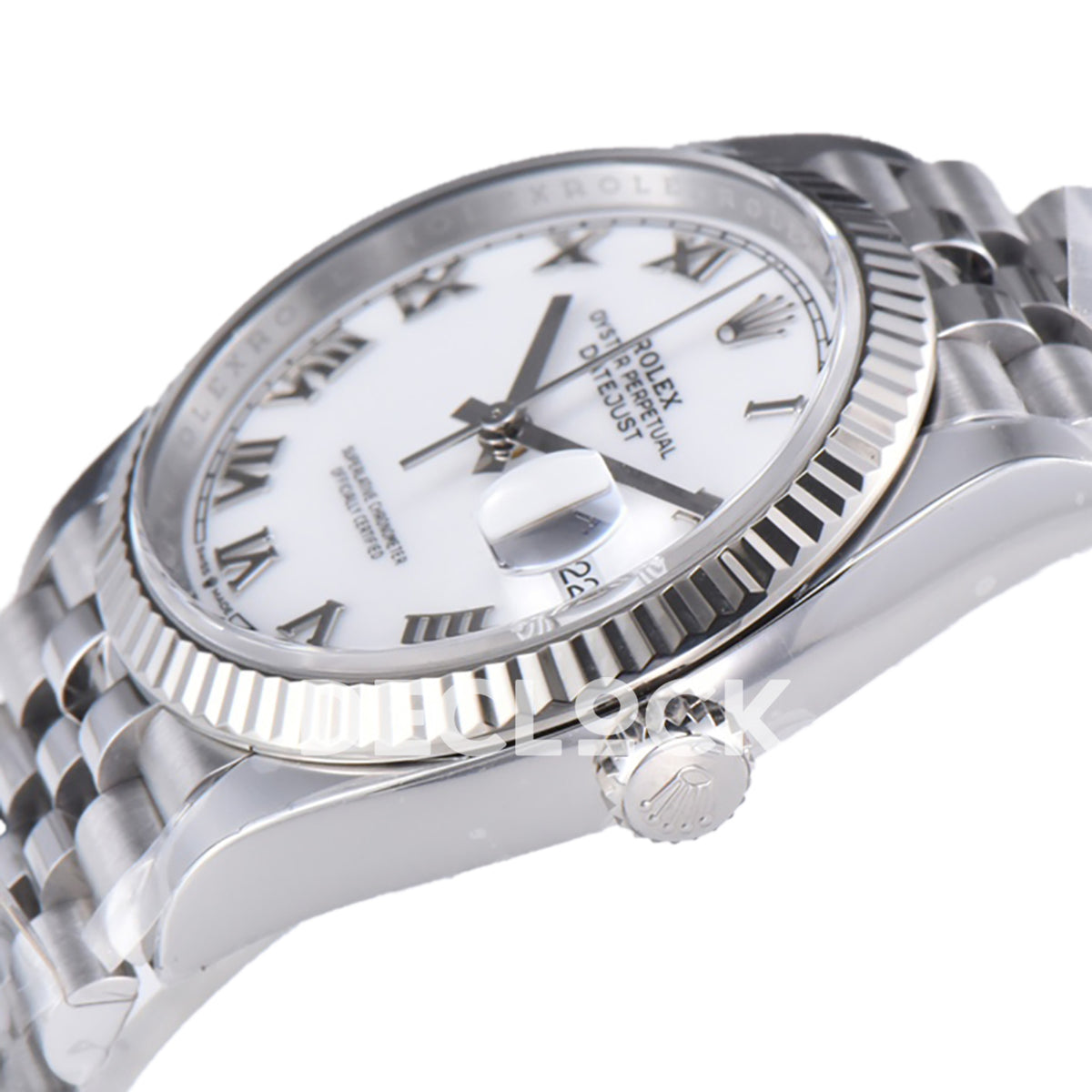 Rolex Datejust 36 126234 White Roman Jubilee — λοξή όψη
